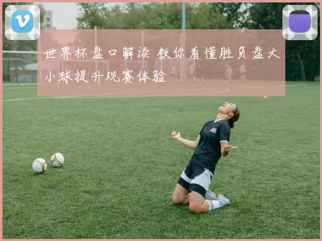 世界杯盘口解读 教你看懂胜负盘大小球提升观赛体验
