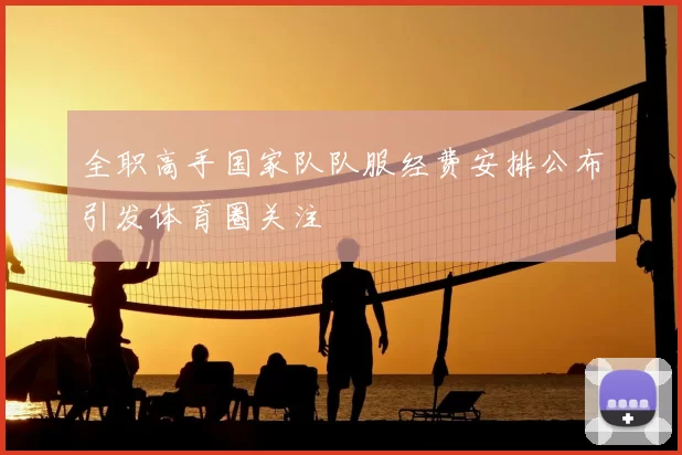 全职高手国家队队服经费安排公布引发体育圈关注