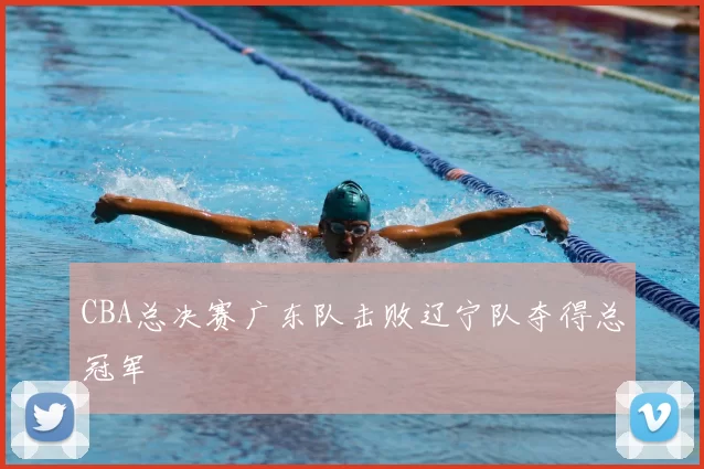 CBA总决赛广东队击败辽宁队夺得总冠军